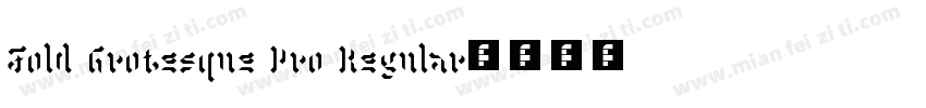 Fold Grotesque Pro Regular字体转换